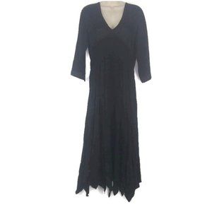 Vintage 90's First Image Lagenlook Goth Midi Dress